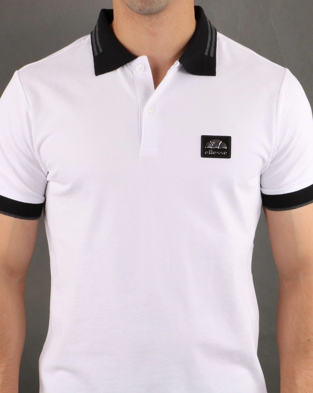 Ellesse Italia Polo Shirt White - Image 4