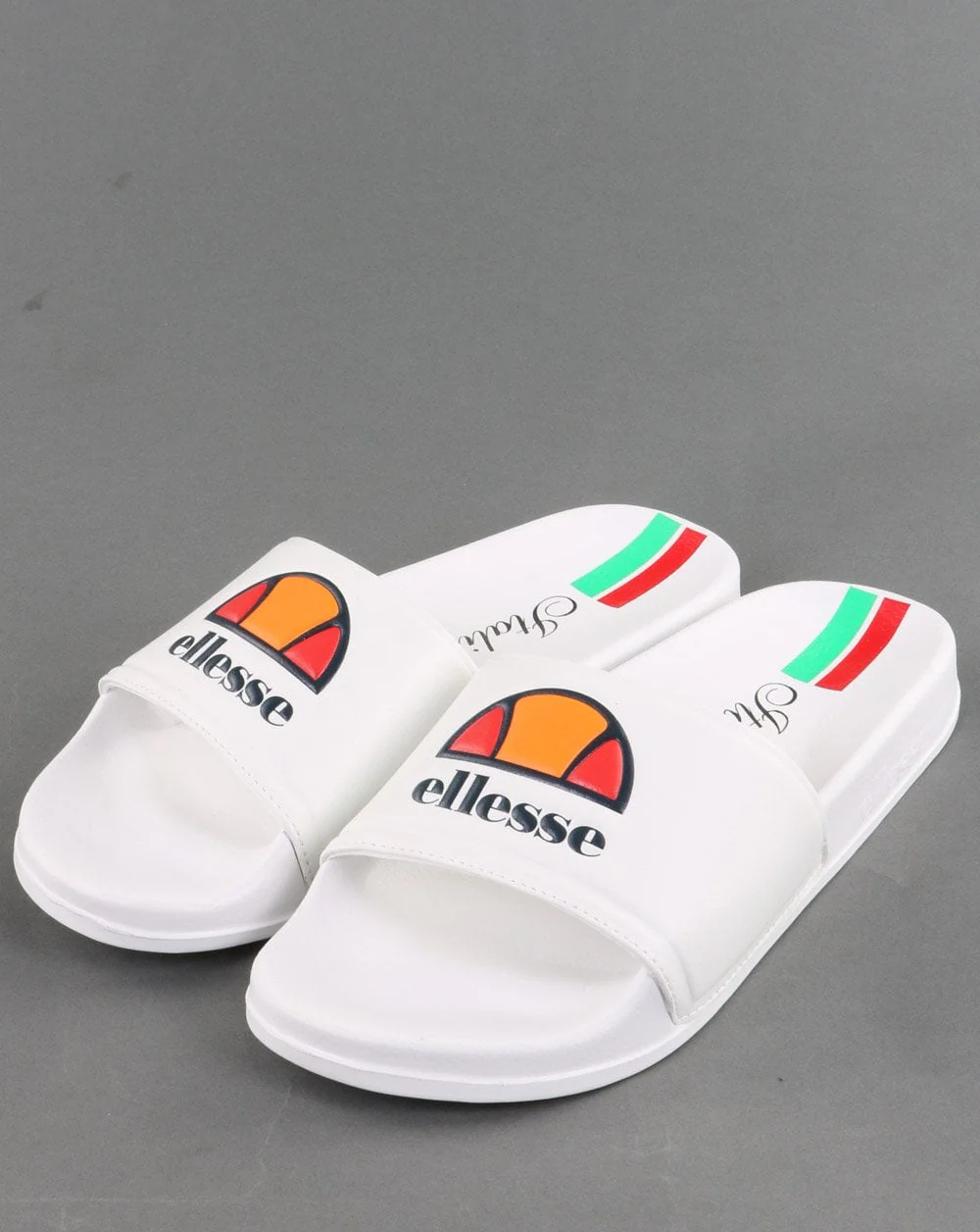 Ellesse Joga Slides White/Green - Image 2