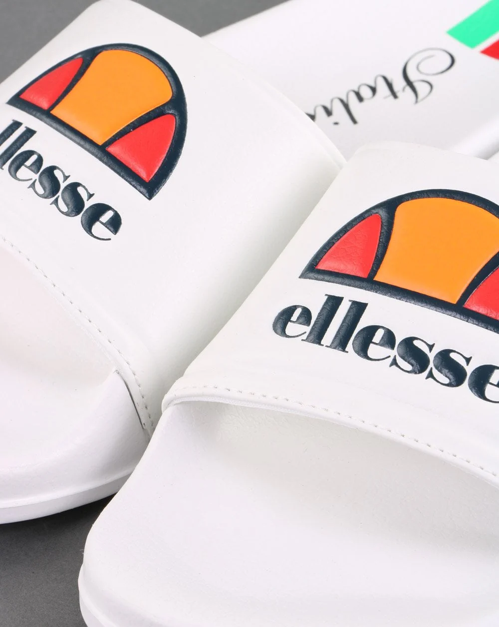Ellesse Joga Slides White/Green - Image 3