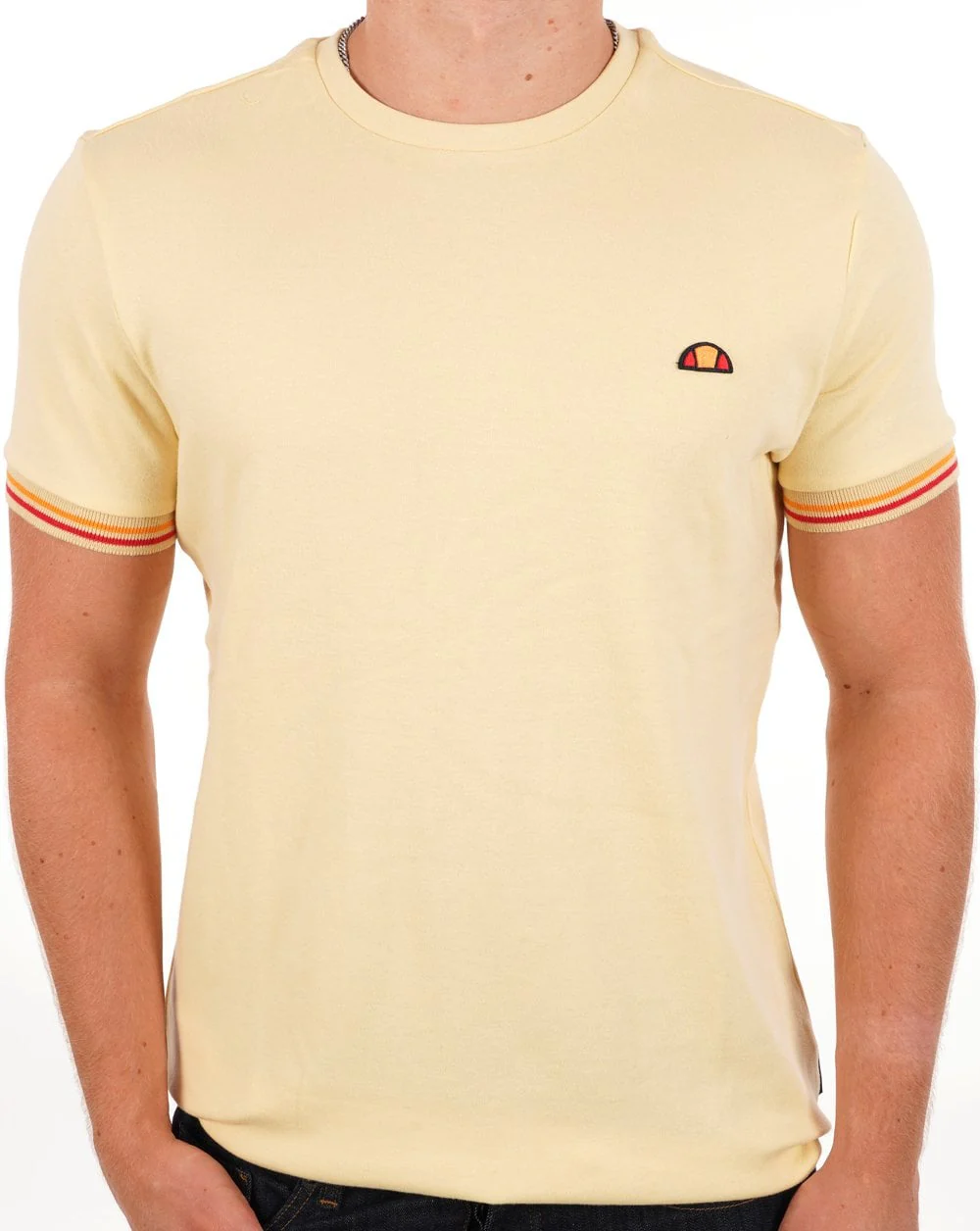 Ellesse Kings T Shirt Light Yellow - Image 3
