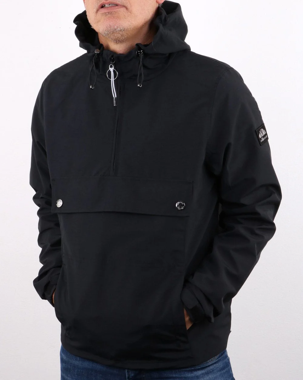 Ellesse Lancioni Overhead Jacket Black