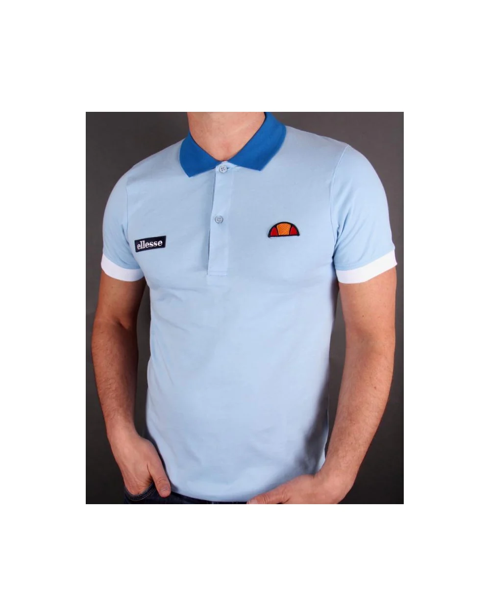 Ellesse Lessepsia Polo Shirt Sky Blue