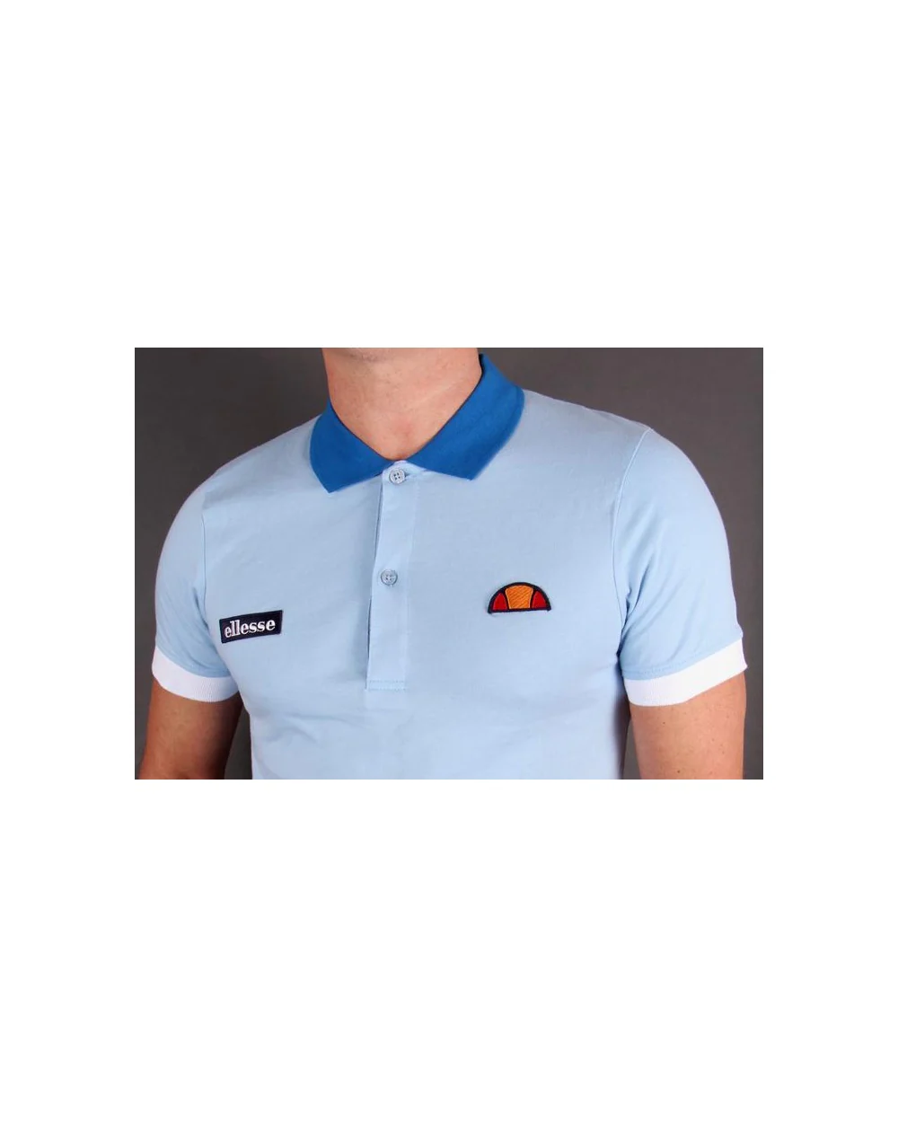 Ellesse Lessepsia Polo Shirt Sky Blue - Image 2