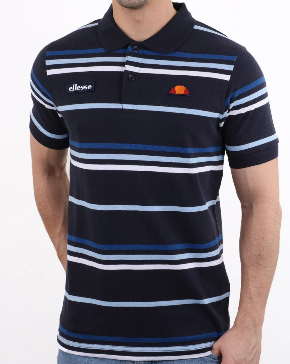 Ellesse Lewoodio Polo Shirt Navy - Image 3