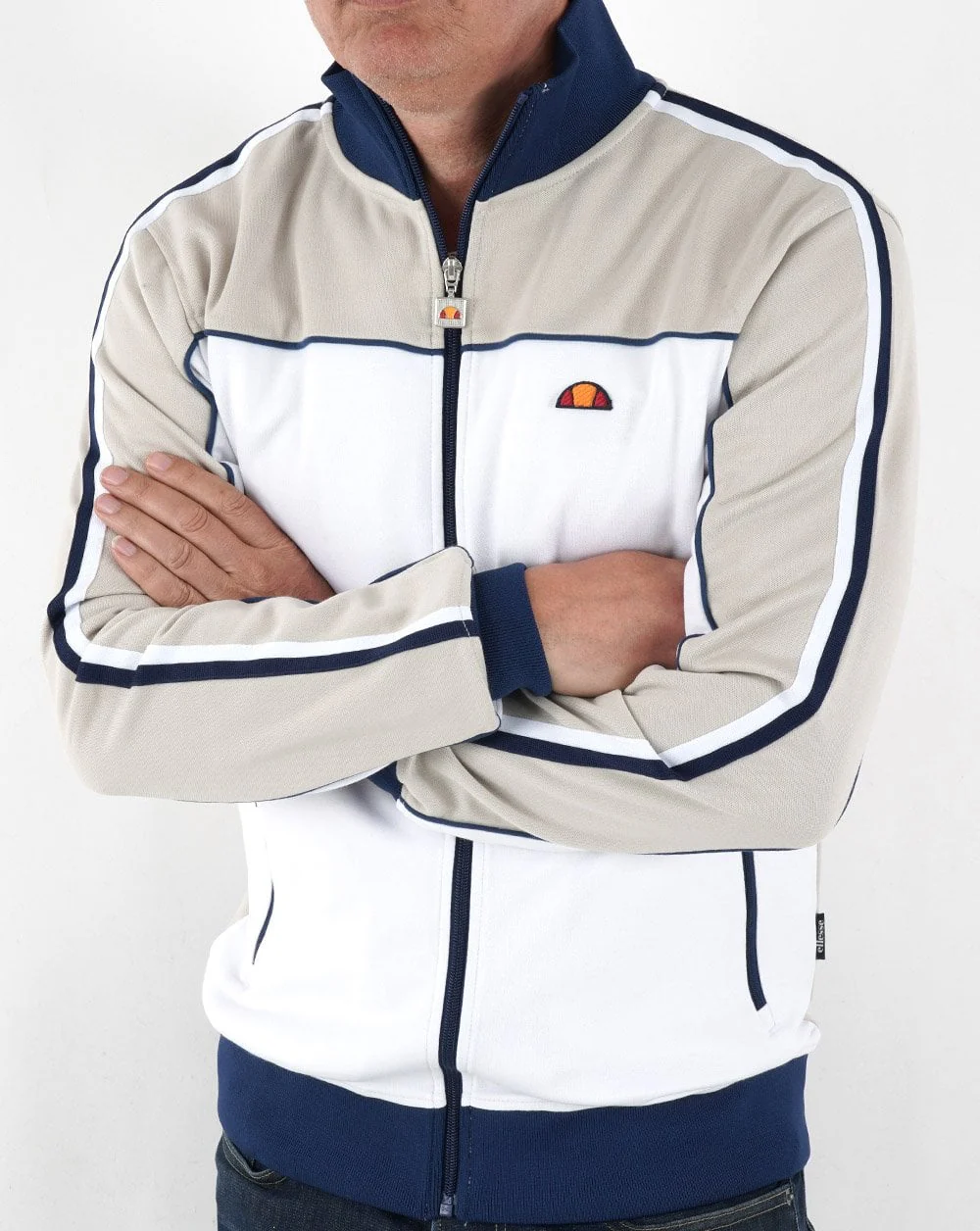 Ellesse Libra Track Top Light Grey - Image 4