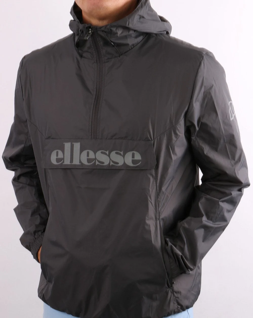 Ellesse Lightweight Jacket Dark Grey - Image 4