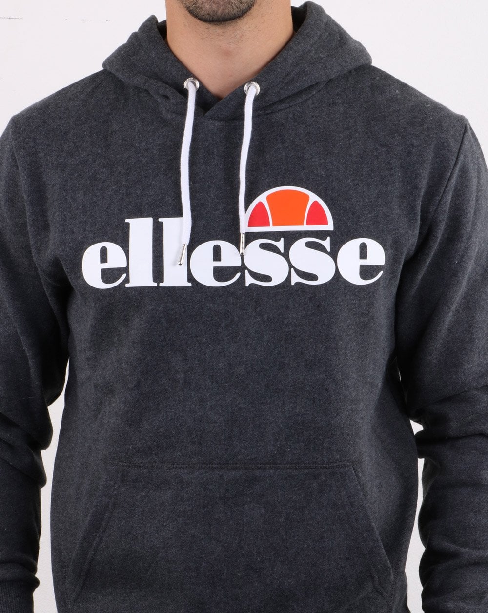 Ellesse Logo Hoody Dark Grey - Image 4