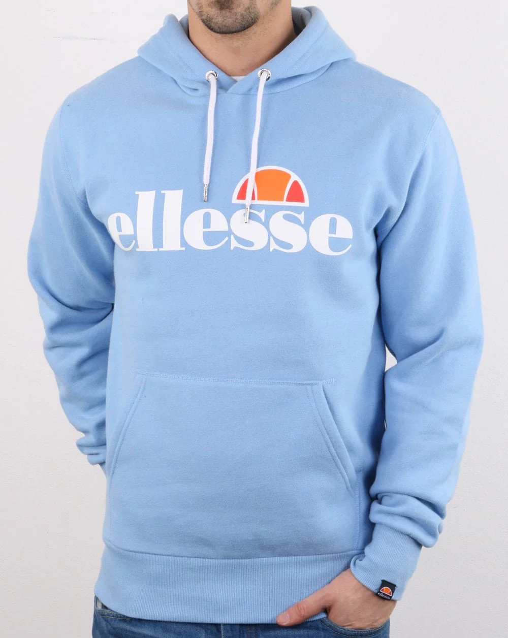 Ellesse Logo Hoody Light Blue - Image 2