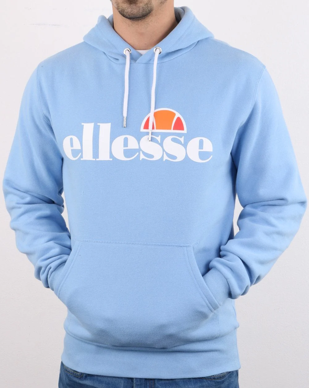 Ellesse Logo Hoody Light Blue - Image 3