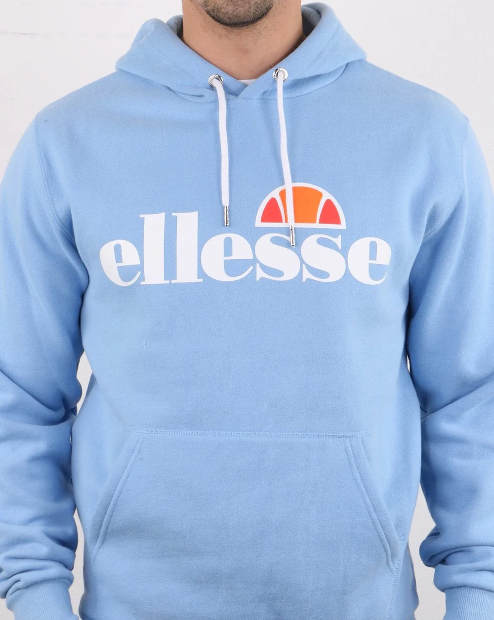 Ellesse Logo Hoody Light Blue - Image 4