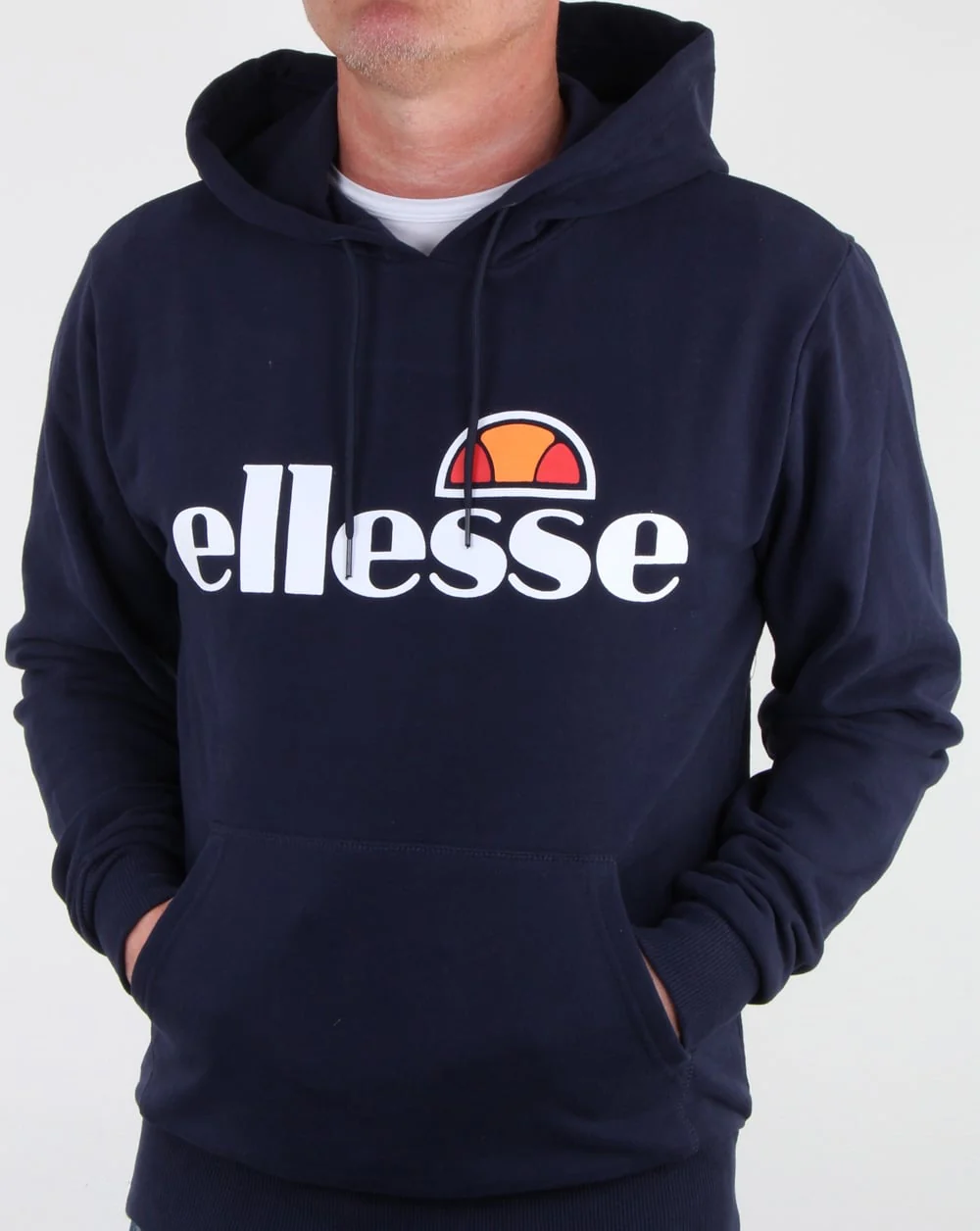 Ellesse Logo Hoody Navy - Image 3