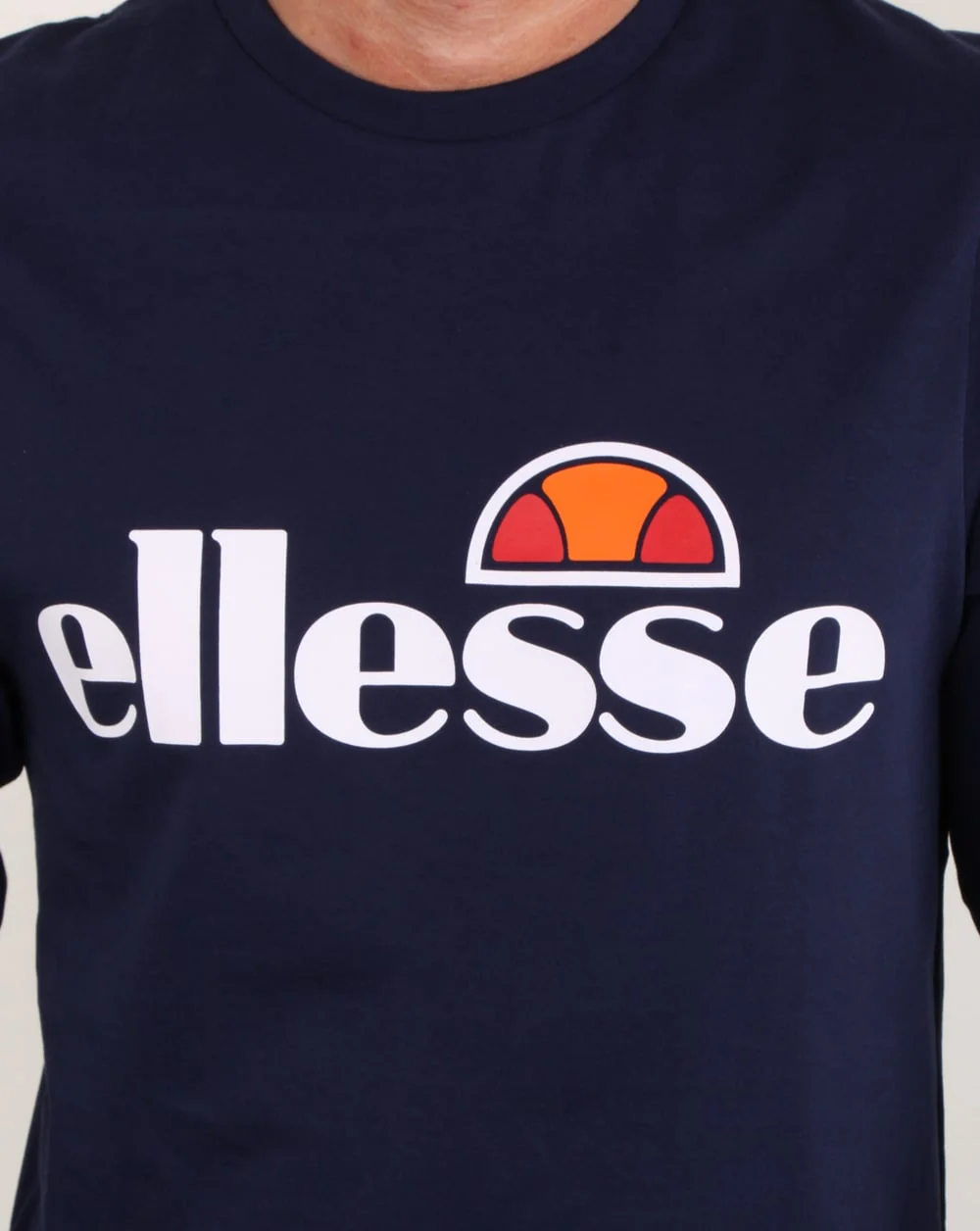 Ellesse Logo Long Sleeve T Shirt Navy - Image 2