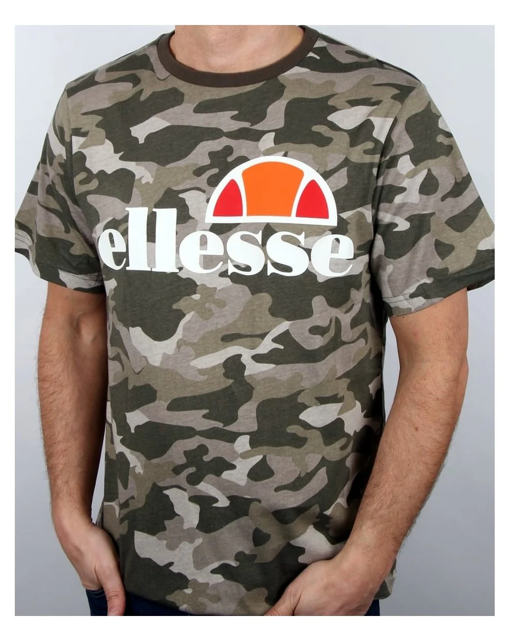 Ellesse Logo T Shirt Camo