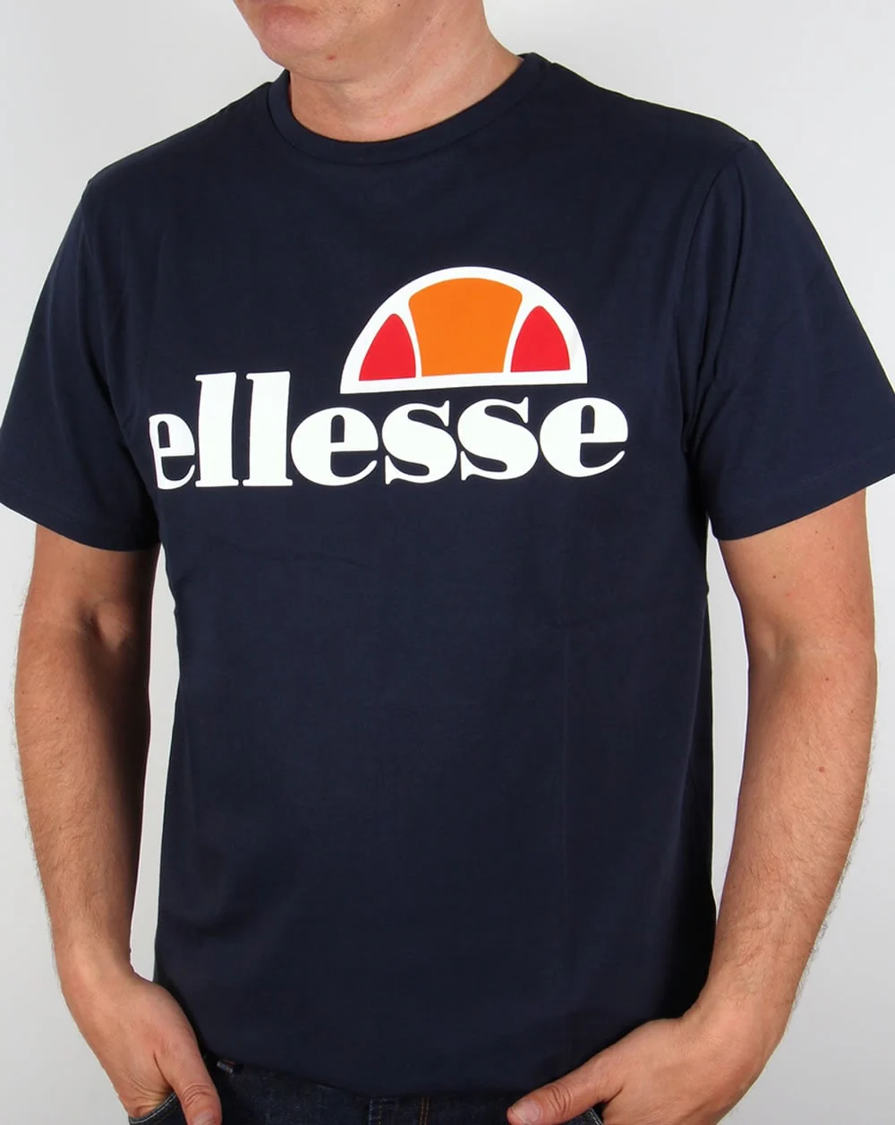 Ellesse Logo T-shirt Double Pack Navy/White - Image 3
