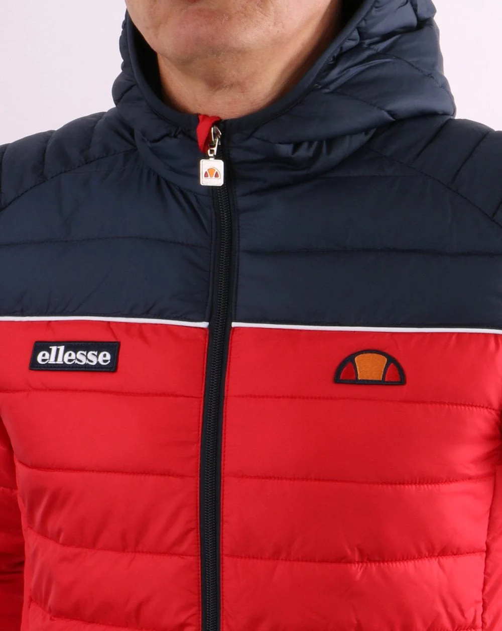 Ellesse Lombardy Jacket Red/Navy - Image 3