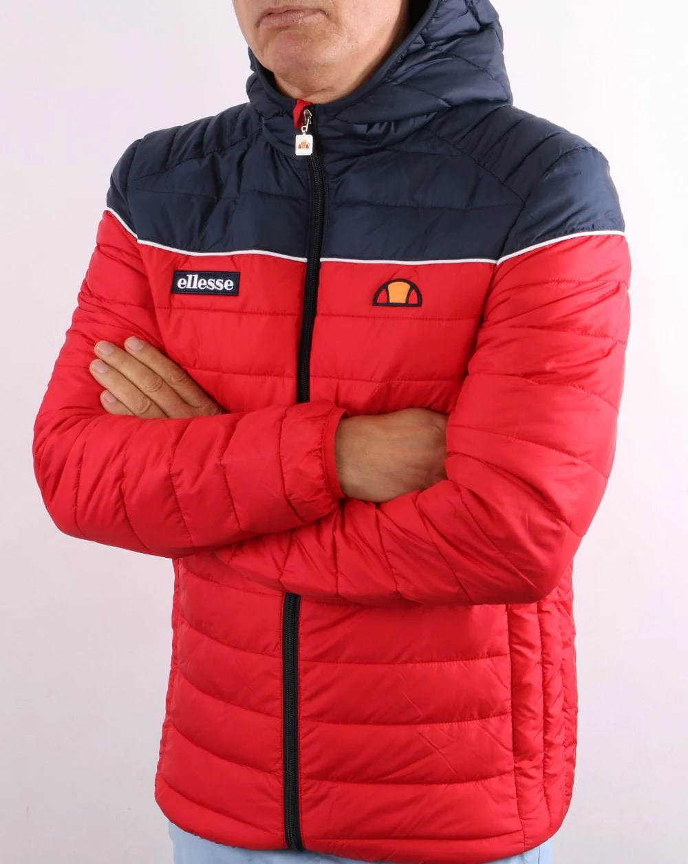 Ellesse Lombardy Jacket Red/Navy - Image 4
