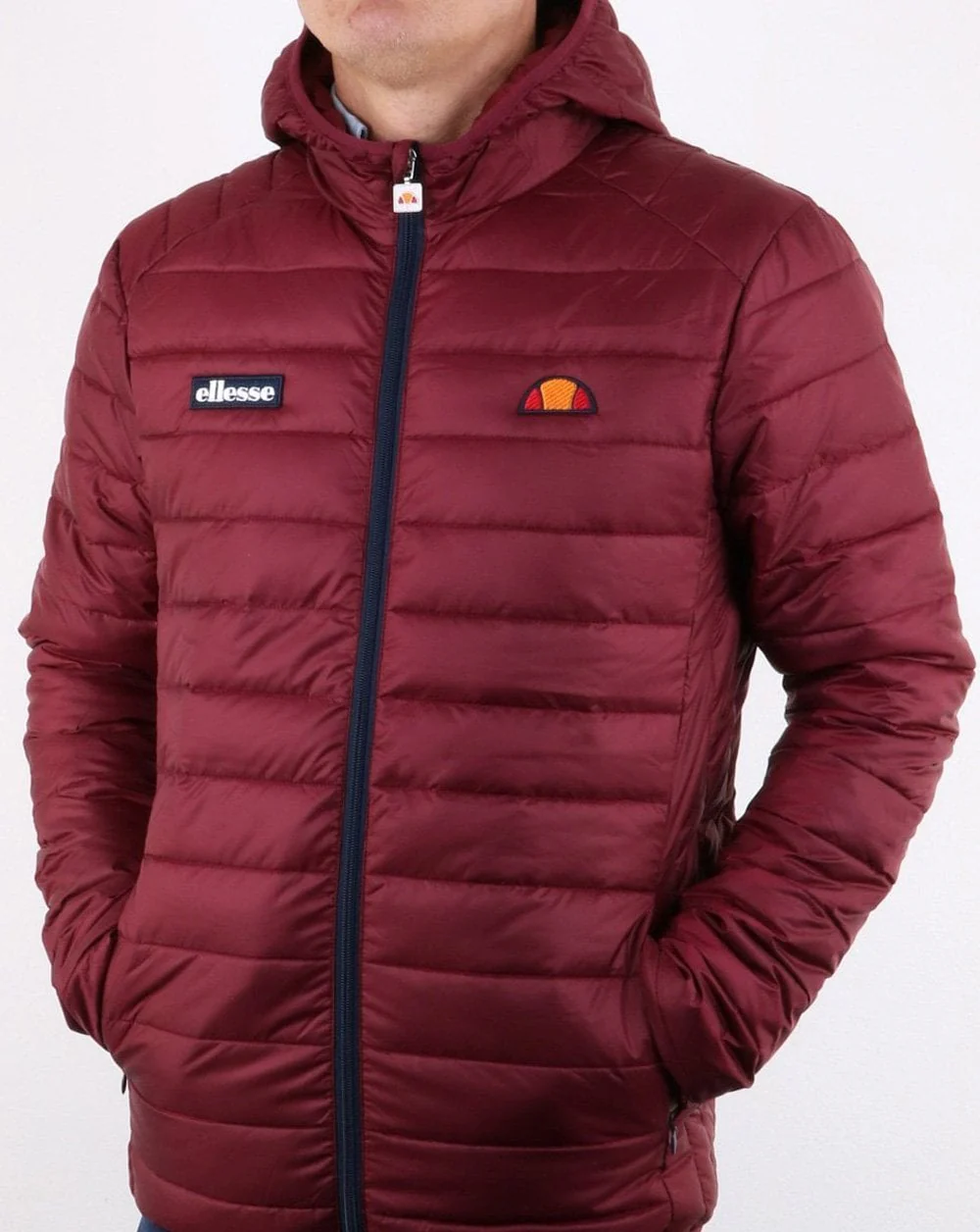 Ellesse Lombardy Padded Jacket Burgundy - Image 2