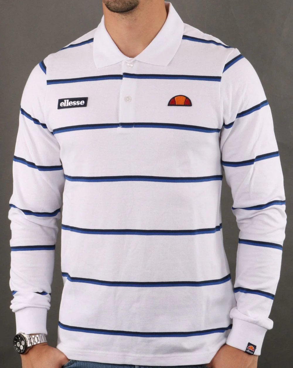 Ellesse Maffio Rugby Shirt White