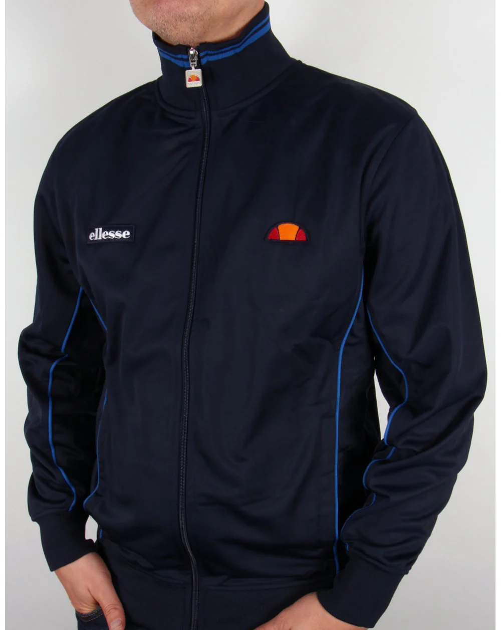 Ellesse Malpensa Track Top Navy - Image 3
