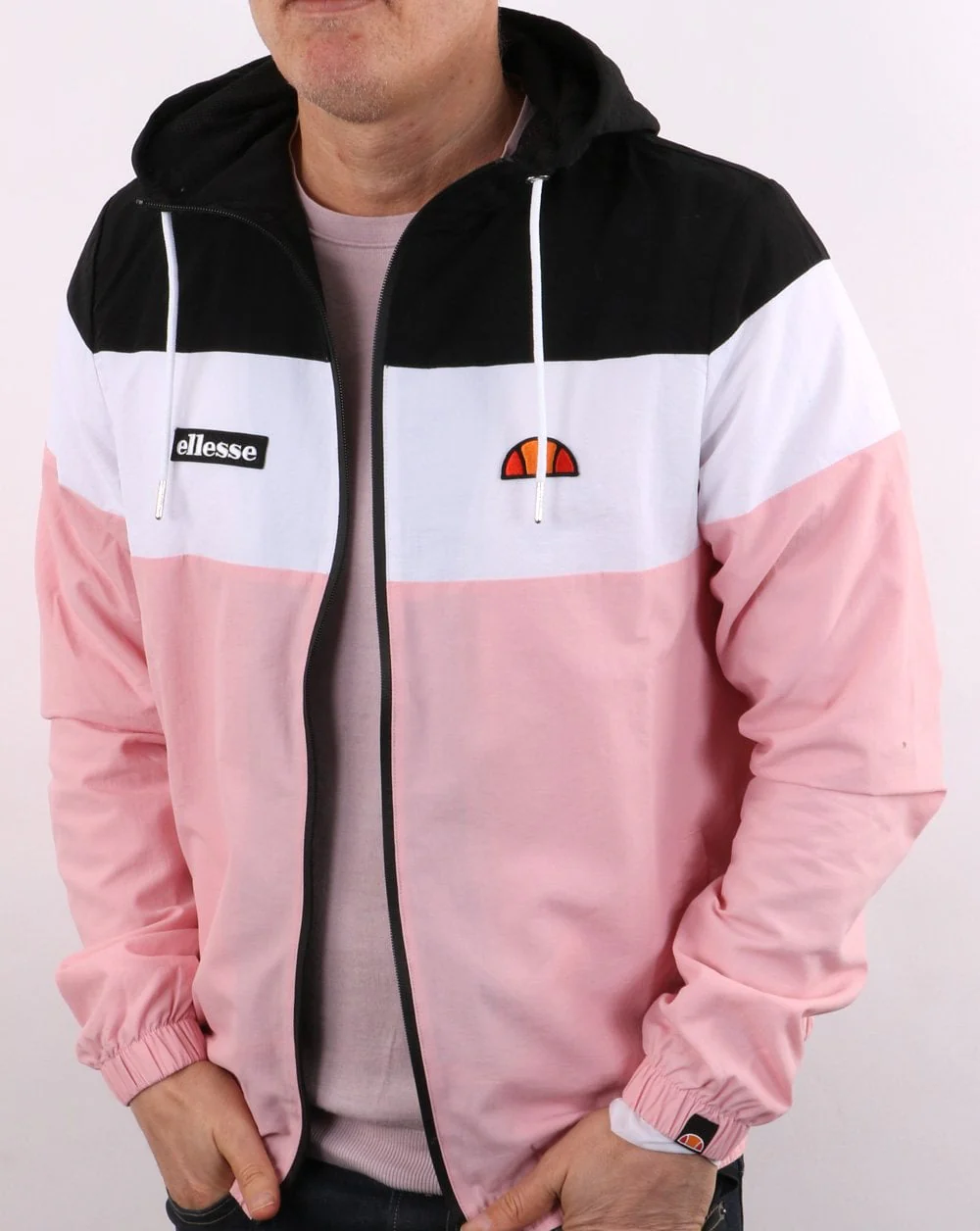 Ellesse Mattar Hooded Jacket Light Pink - Image 4