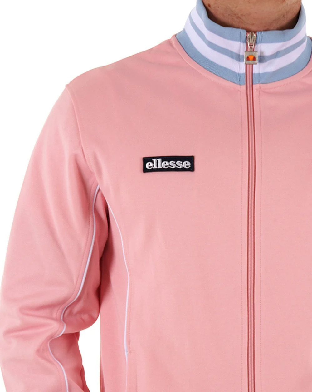 Ellesse Milan Track Top Light Pink/Sky - Image 2