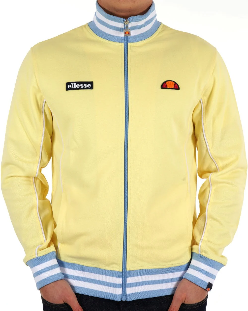 Ellesse Milan Track Top Light Yellow/Sky Blue