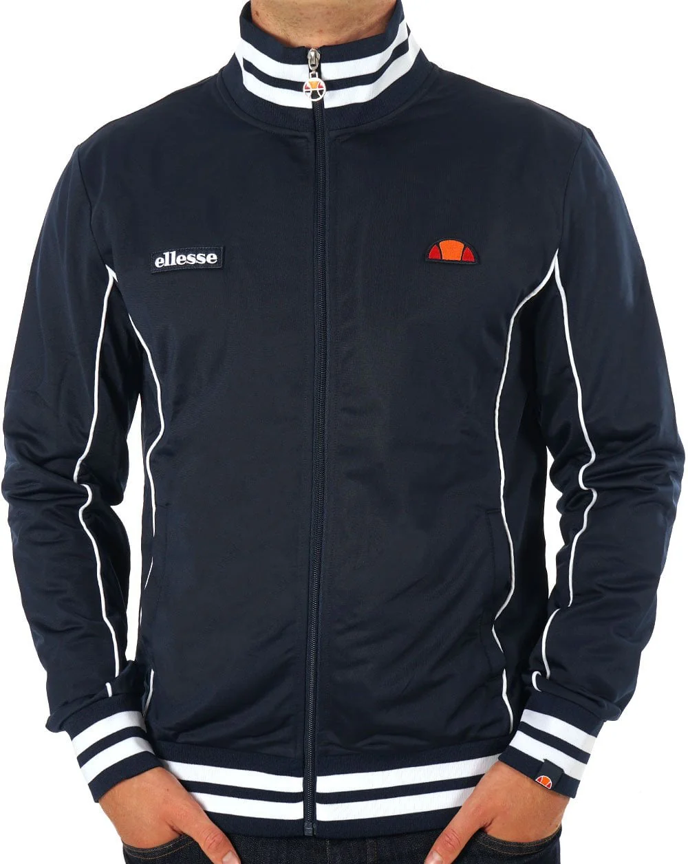 Ellesse Milan Track Top Navy/White