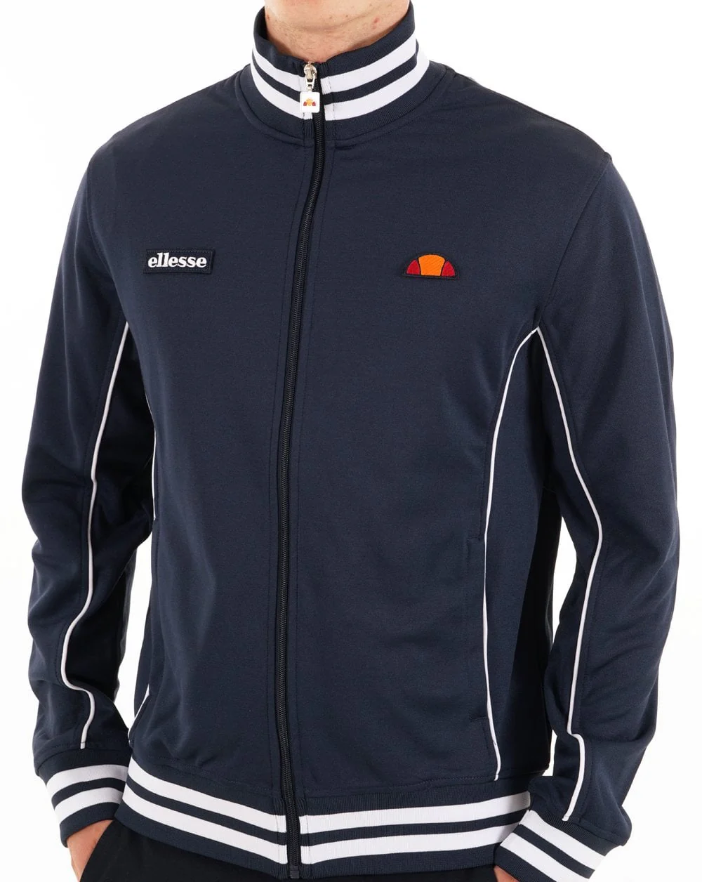 Ellesse Milan Track Top Navy/White - Image 2
