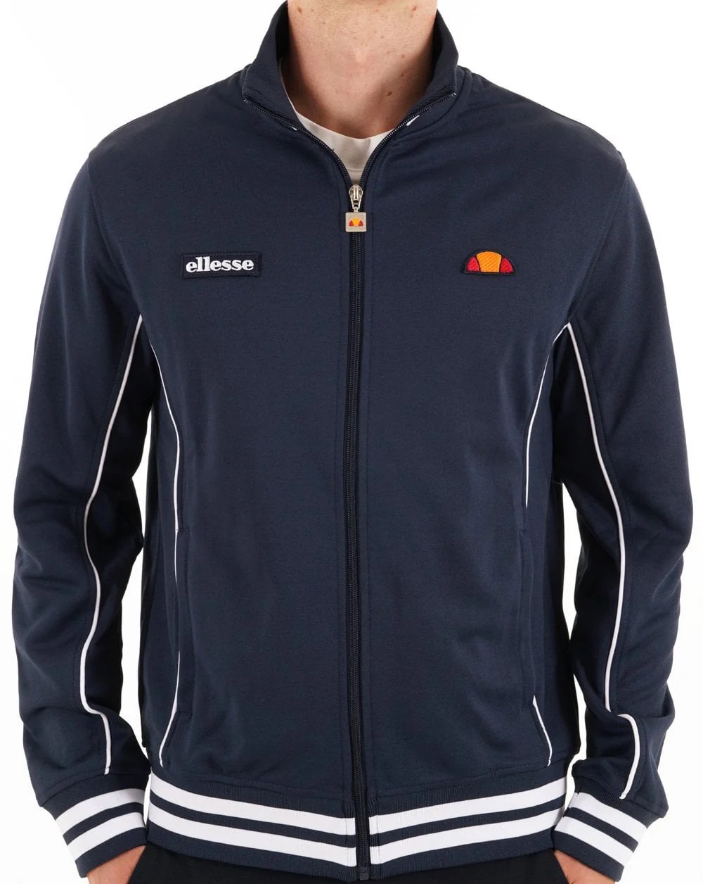 Ellesse Milan Track Top Navy/White - Image 3