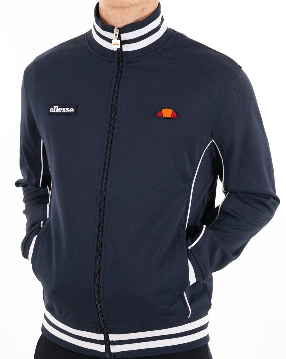 Ellesse Milan Track Top Navy/White - Image 4