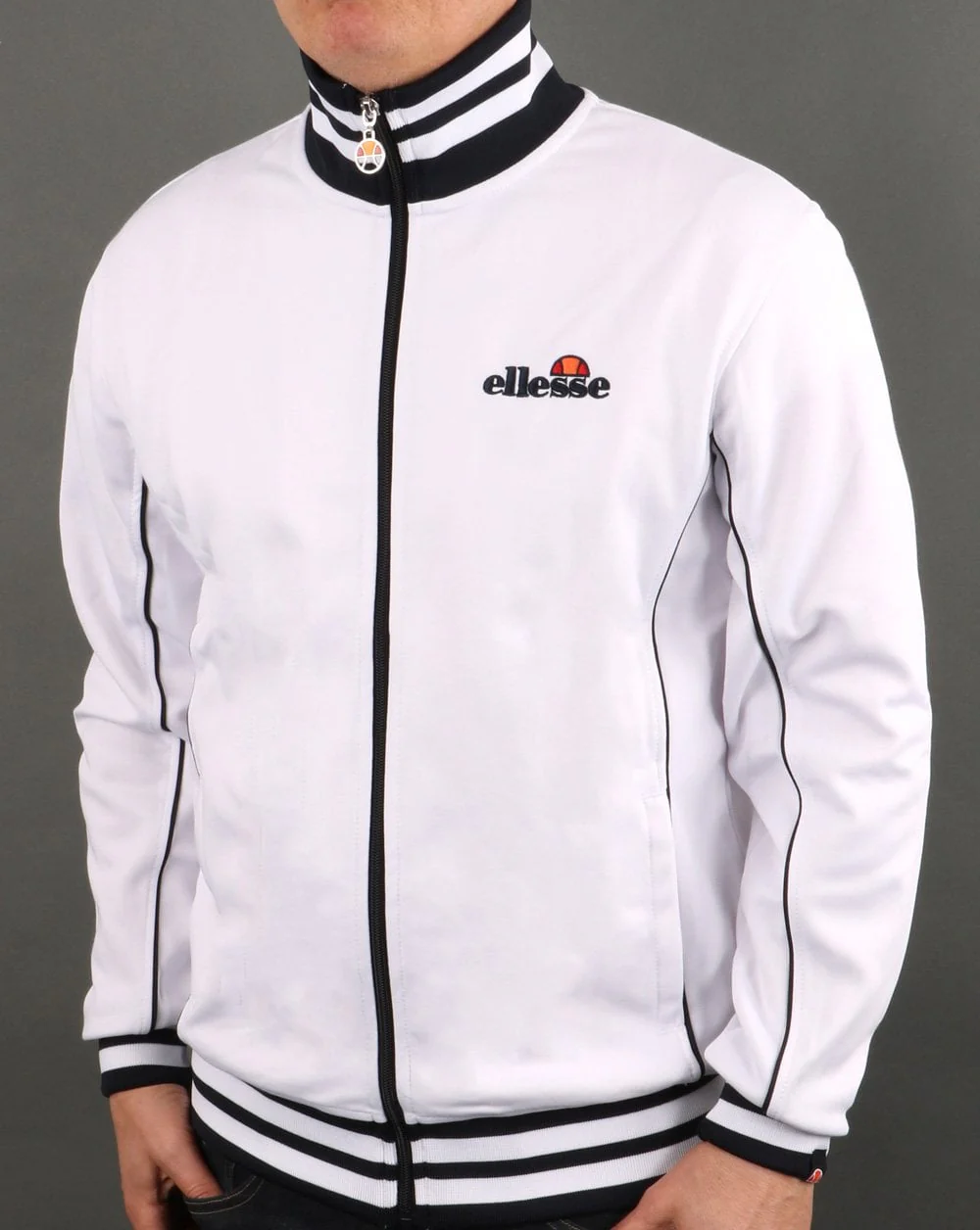 Ellesse Milano Track Top White - Image 3