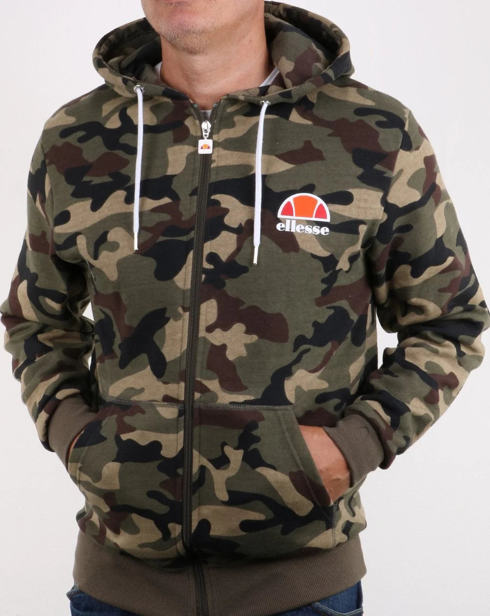 Ellesse Miletto Full Zip Hoody Camo - Image 3