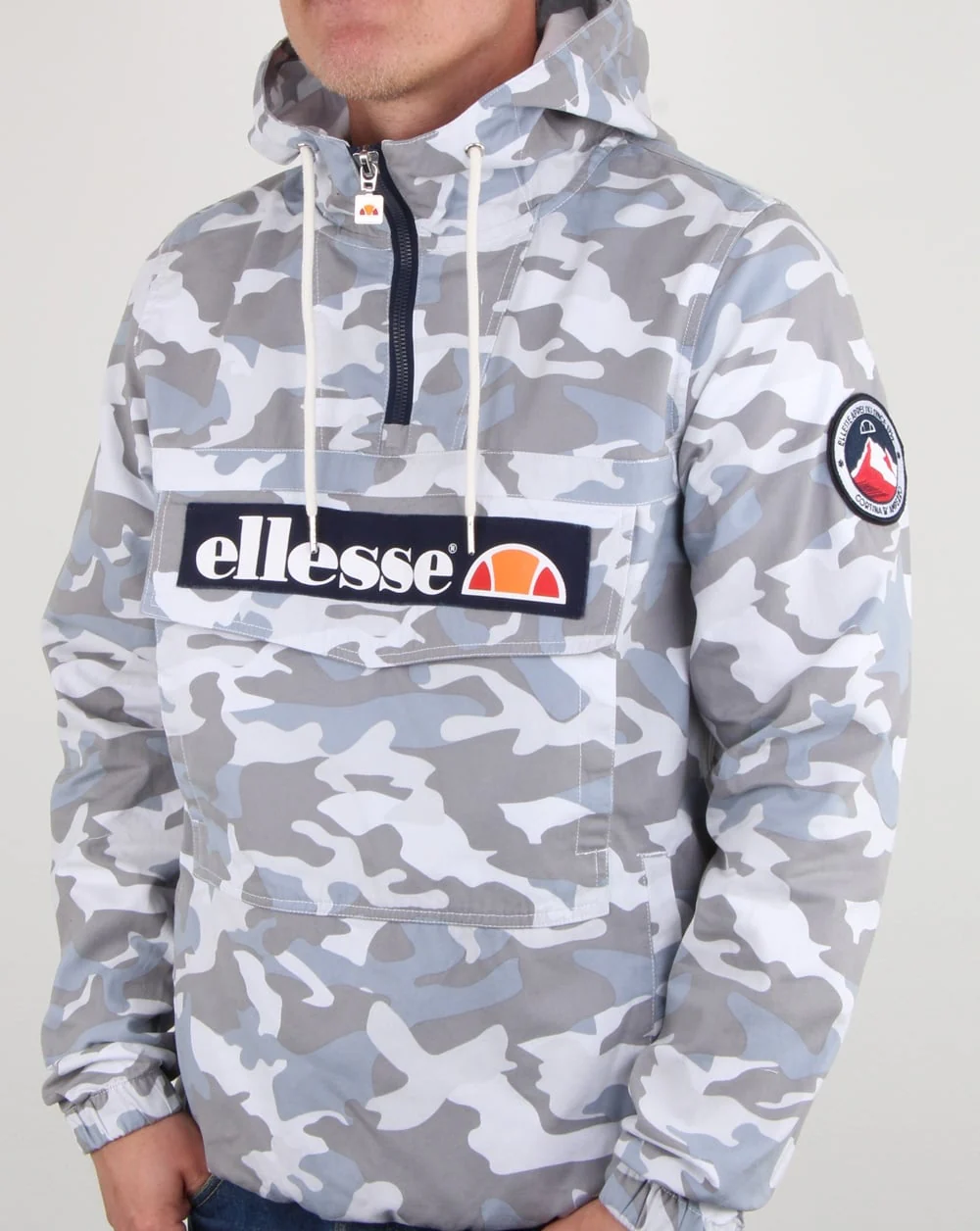 Ellesse Mont Canvas Jacket Grey Camo