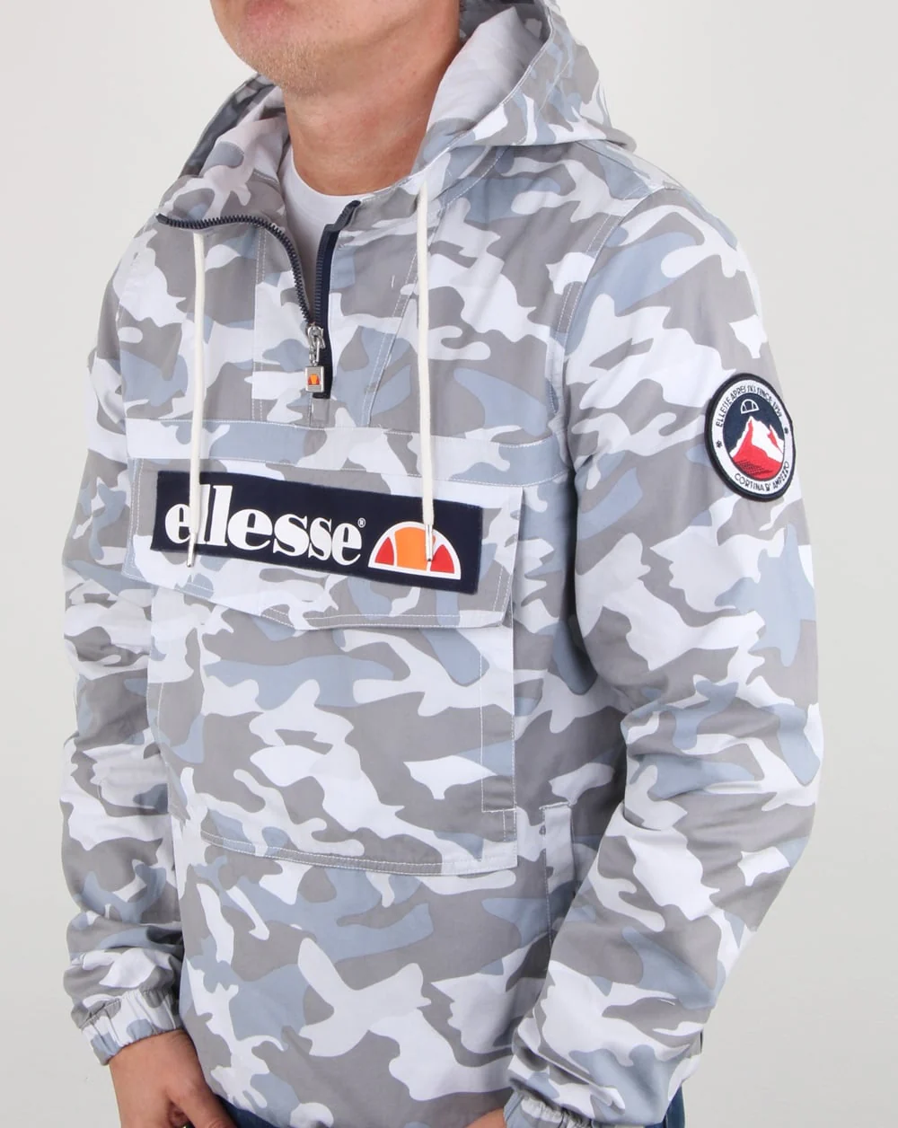 Ellesse Mont Canvas Jacket Grey Camo - Image 2