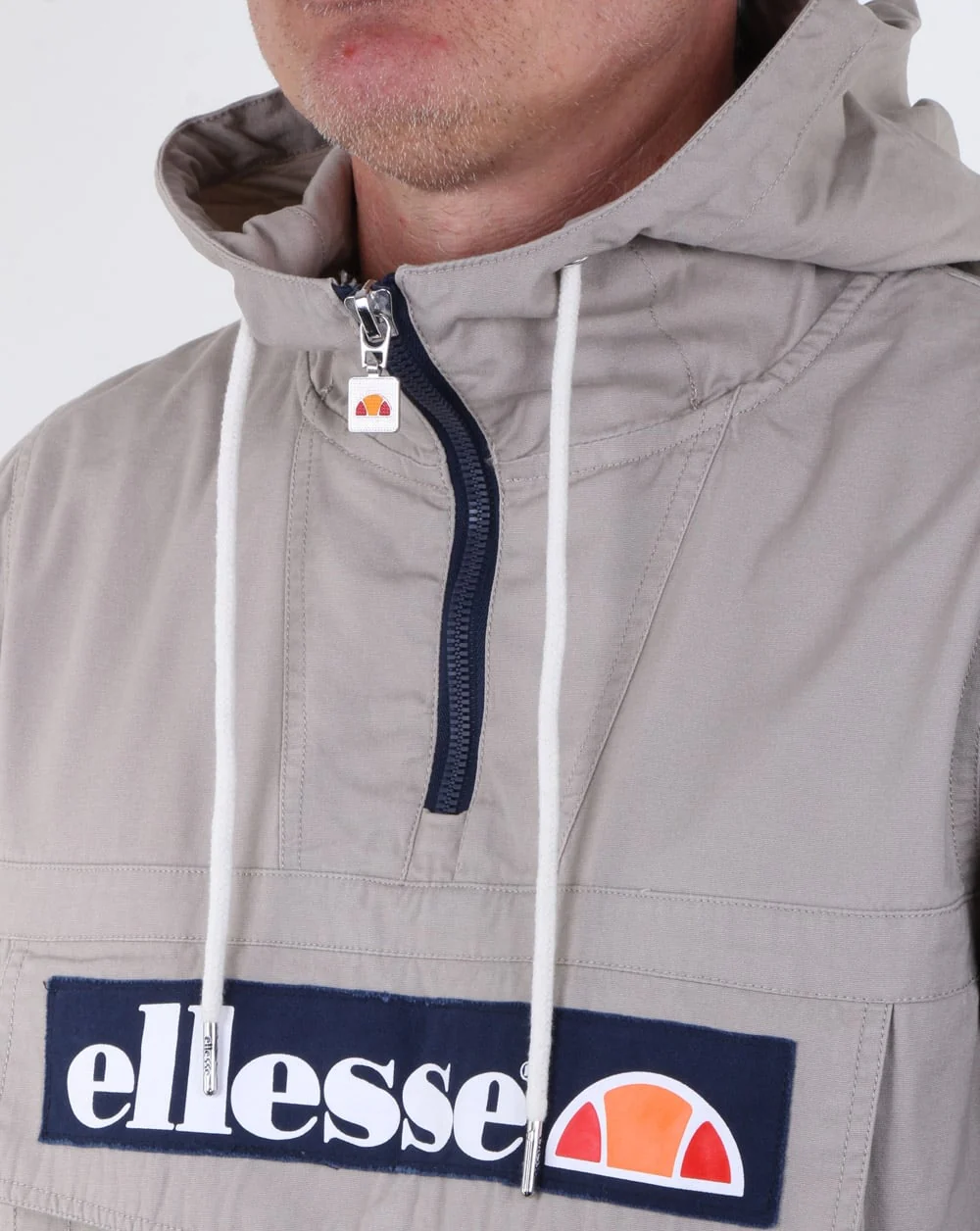 Ellesse Mont Canvas Jacket Grey Stone - Image 4