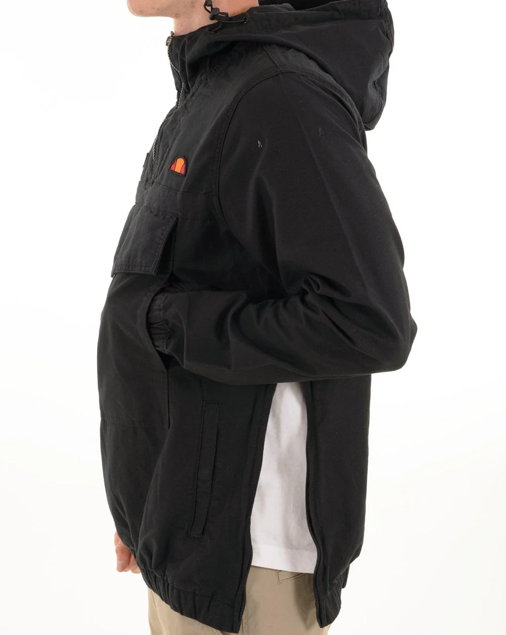 Ellesse Mont Canvas Overhead Jacket Black - Image 4
