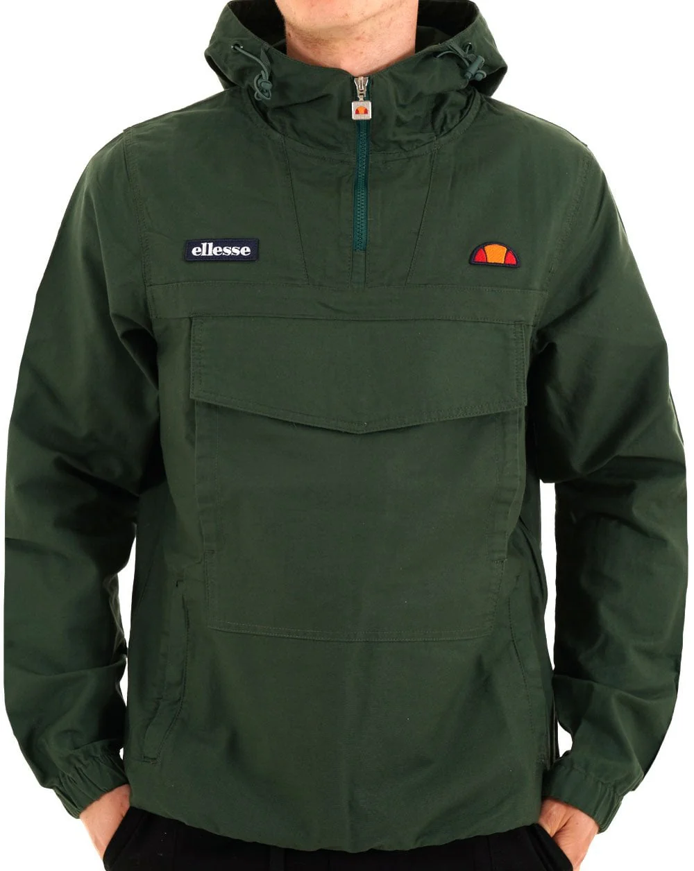 Ellesse Mont Canvas Overhead Jacket Dark Green