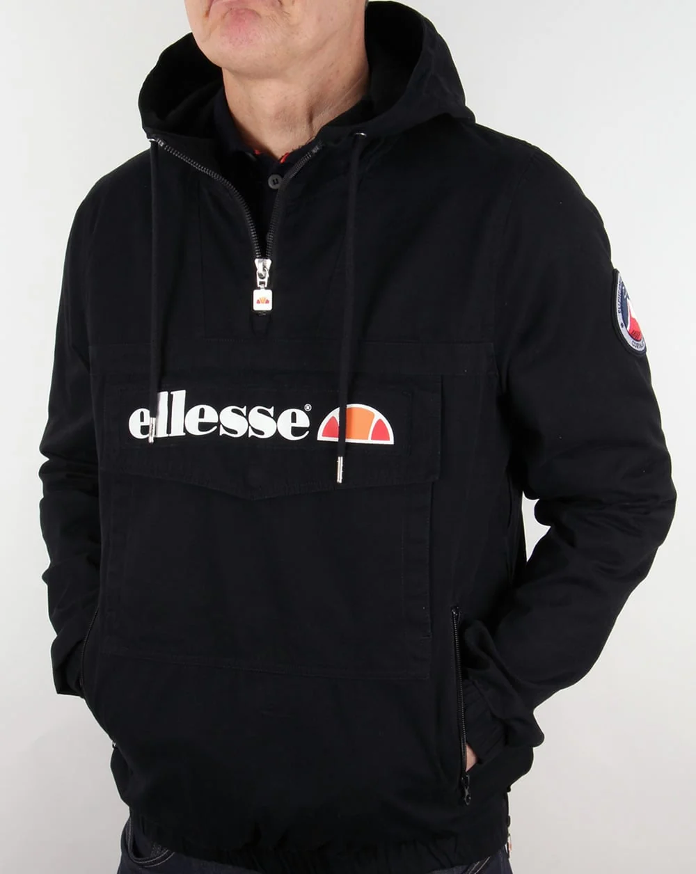 Ellesse Mont Quarter Zip Jacket Black - Image 4