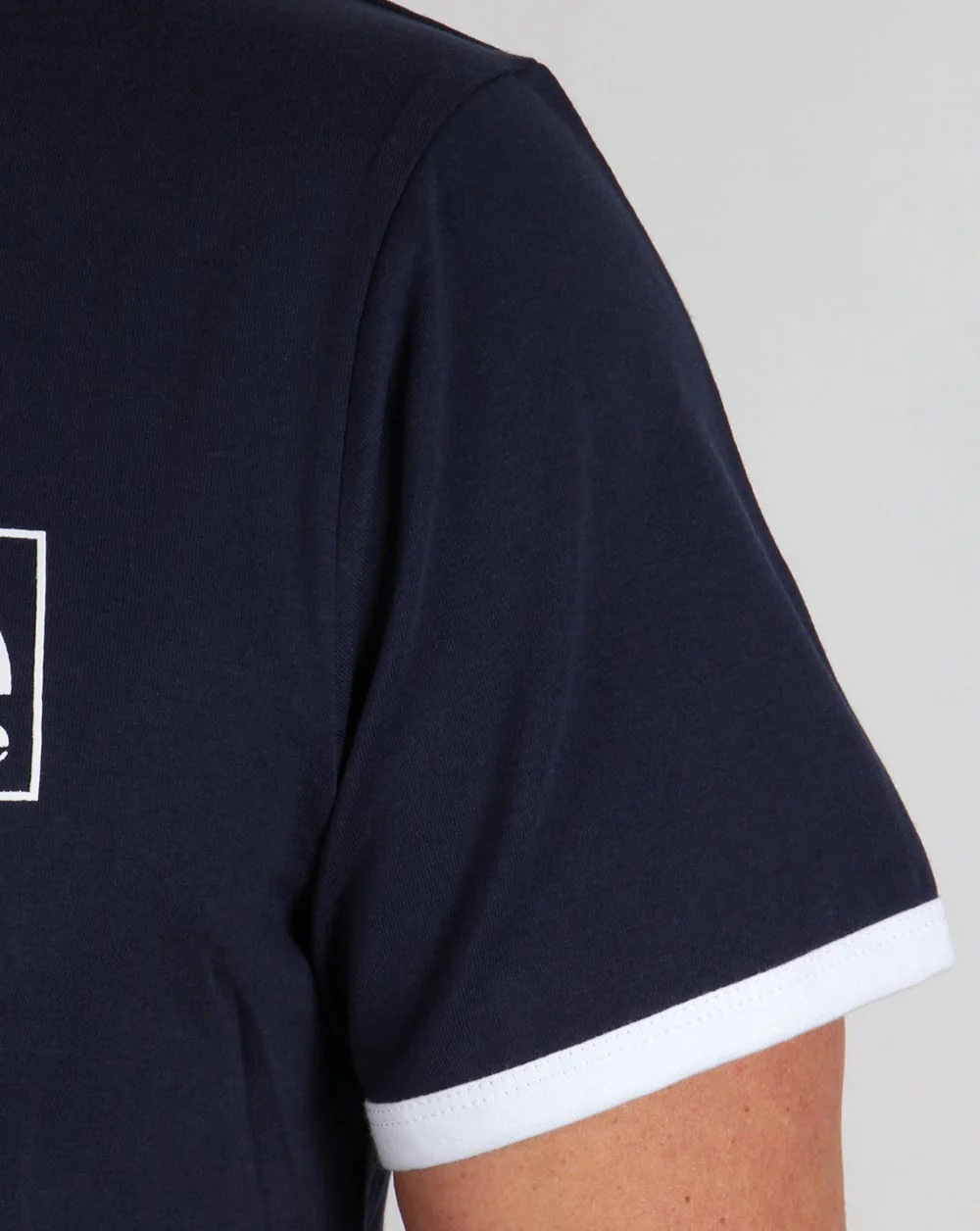 Ellesse Monte Ringer T Shirt Navy - Image 3