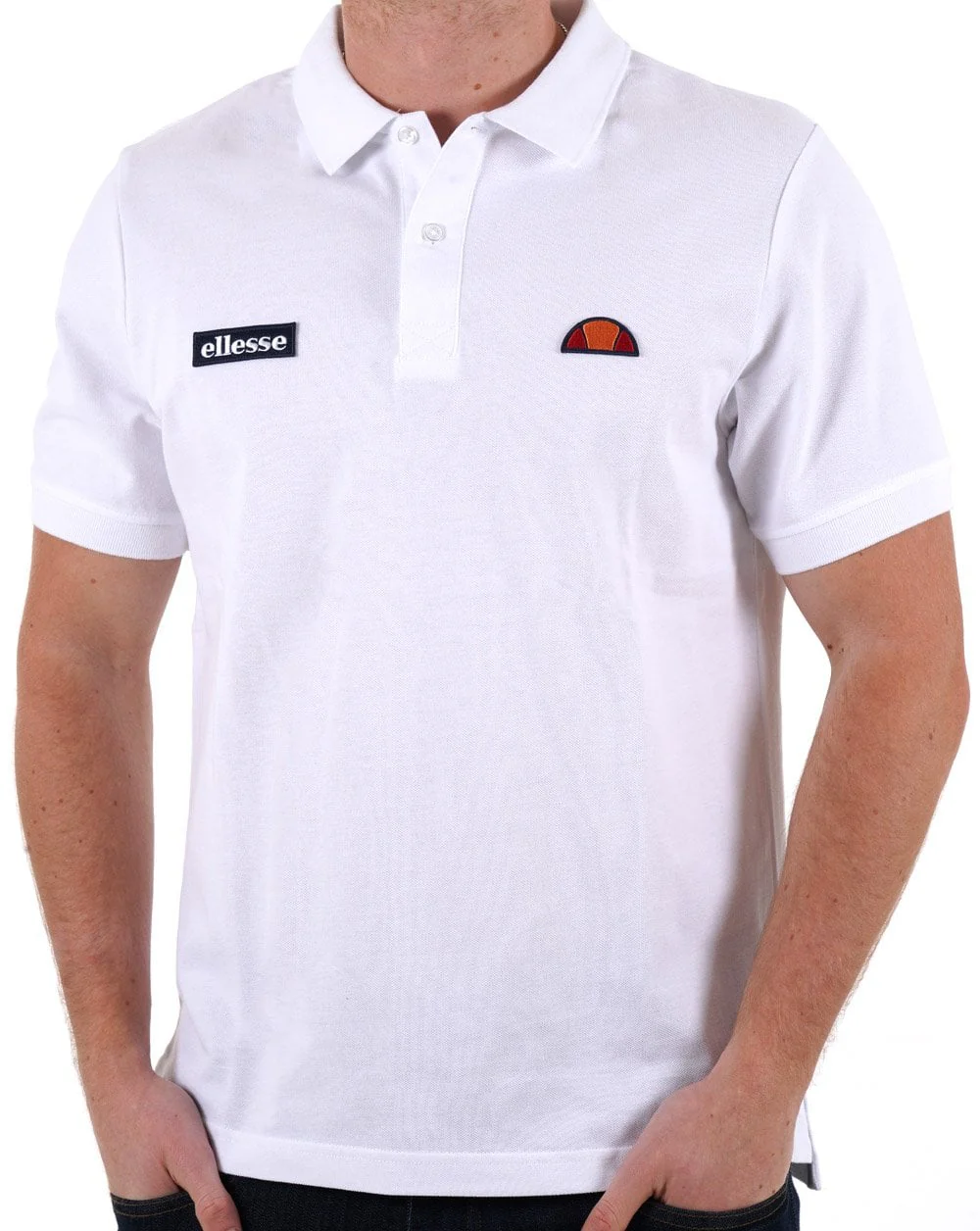 Ellesse Monvali Polo Shirt White - Image 3