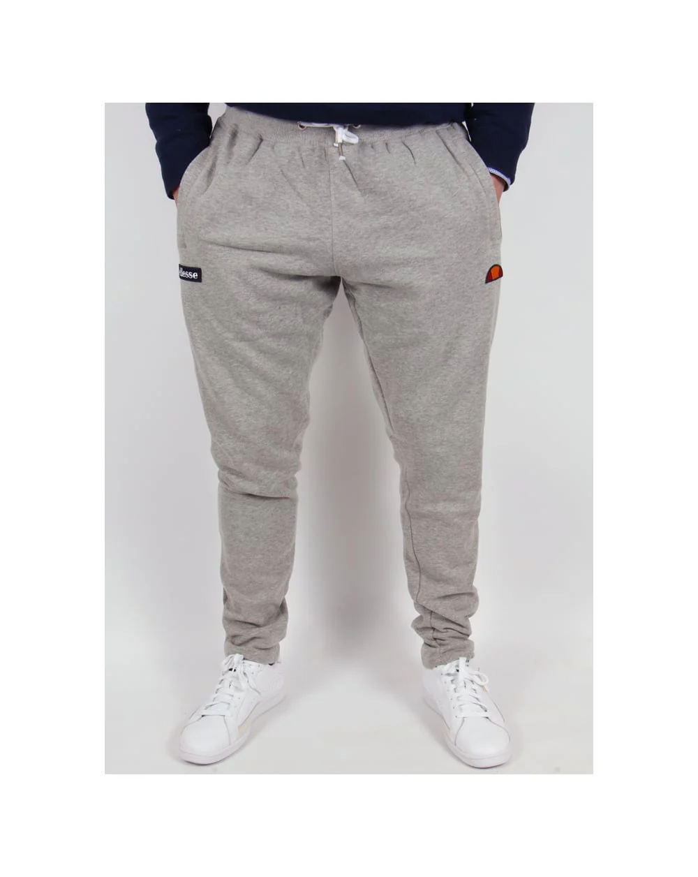 Ellesse Morrone Fleece Track Bottoms Grey Marl