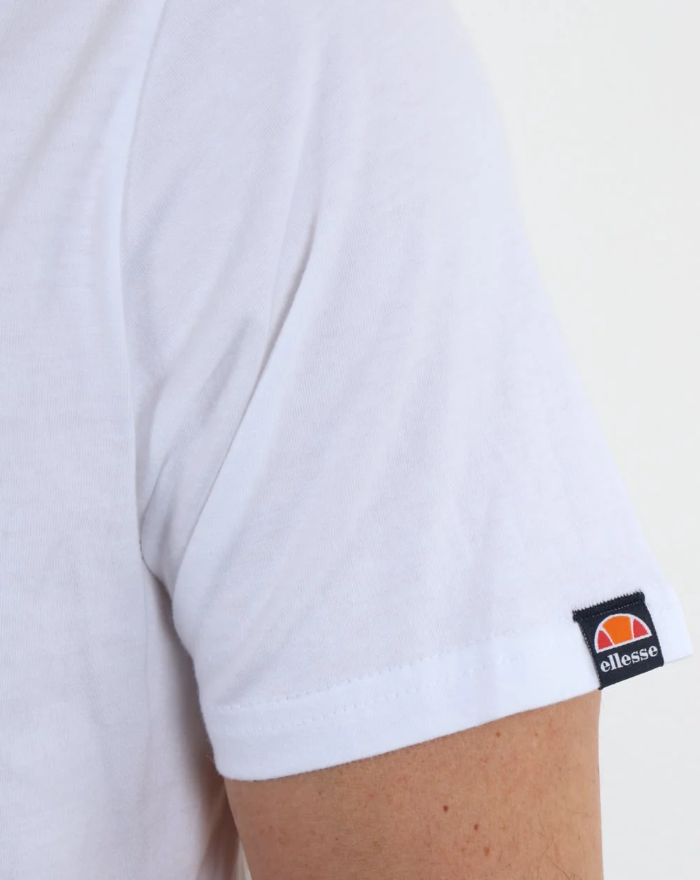 Ellesse Multi Colour Logo T Shirt White - Image 3