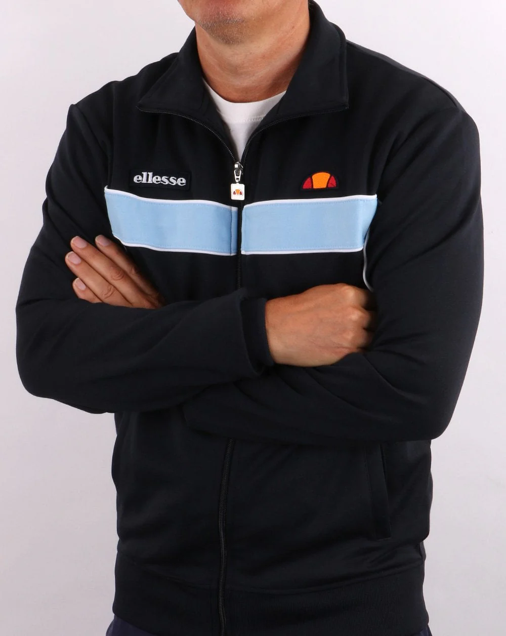Ellesse Nel Track Top Navy/Light Blue