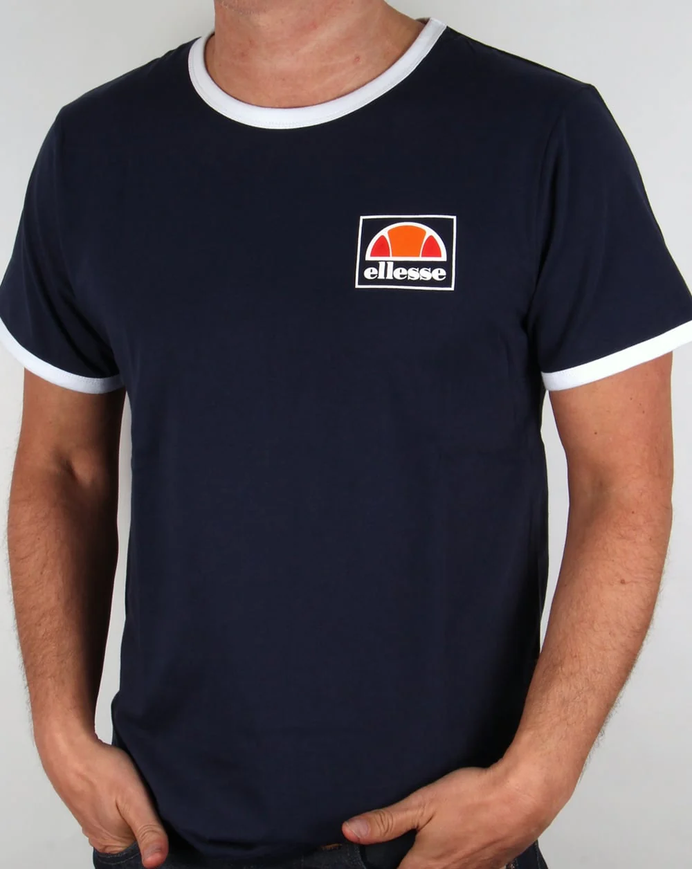 Ellesse New Ringer T-shirt Navy - DO NOT USE