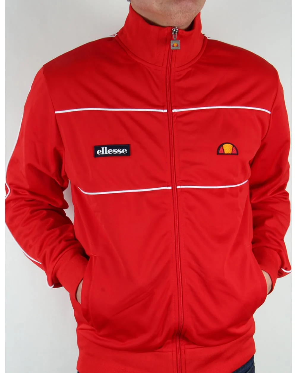 Ellesse Nusc Track Top Red - Image 3