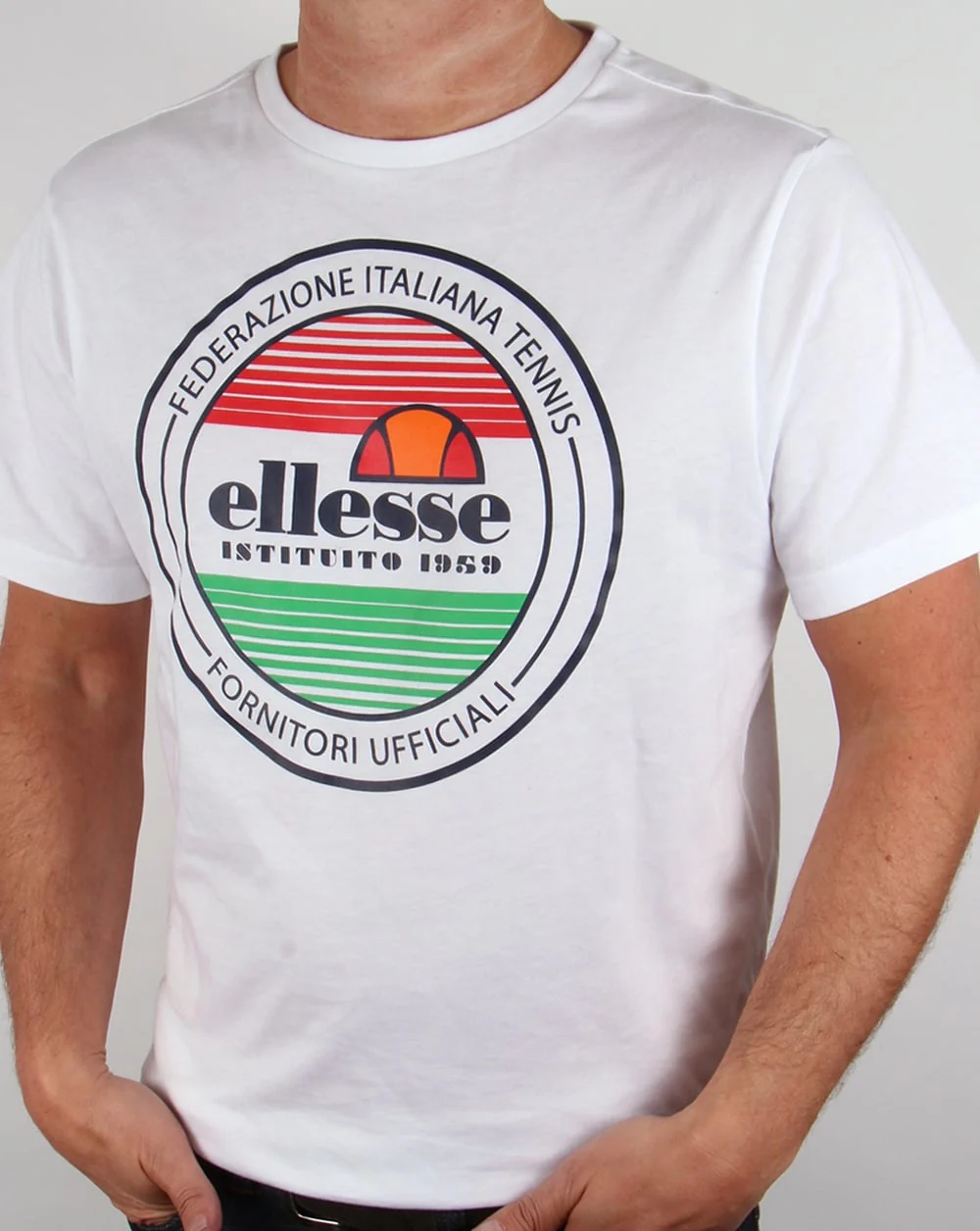 Ellesse Old Skool Logo T-shirt White