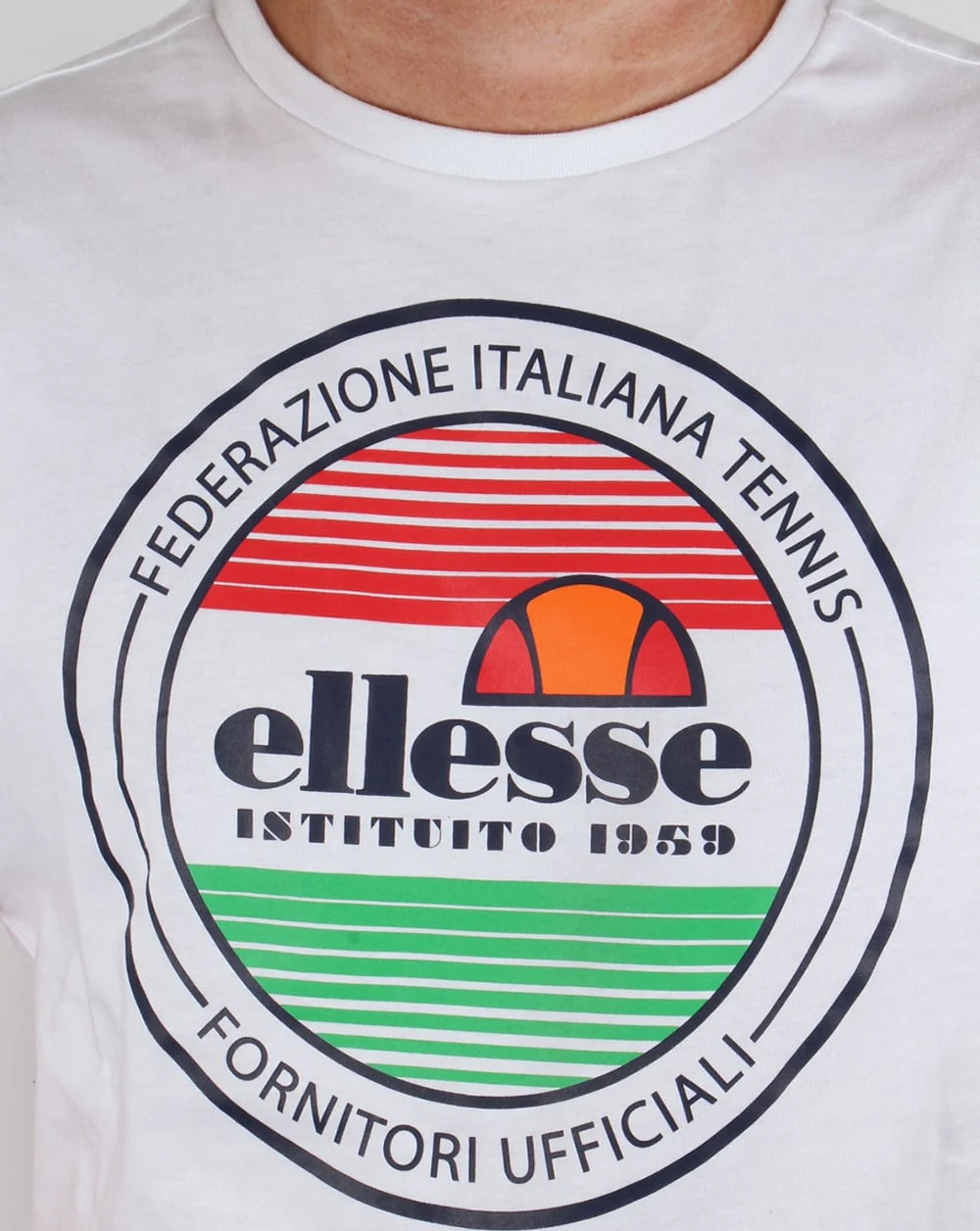 Ellesse Old Skool Logo T-shirt White - Image 2