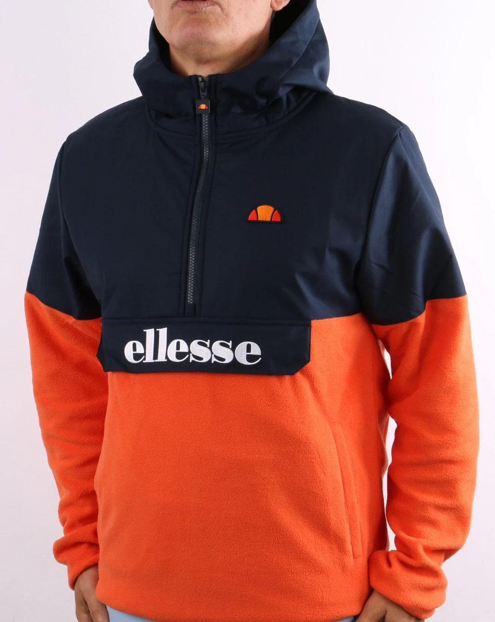 Ellesse Overhead Fleece Orange/Navy - Image 2
