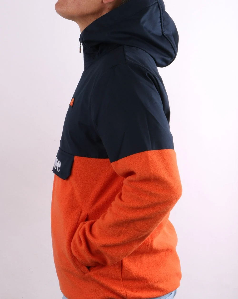 Ellesse Overhead Fleece Orange/Navy - Image 3