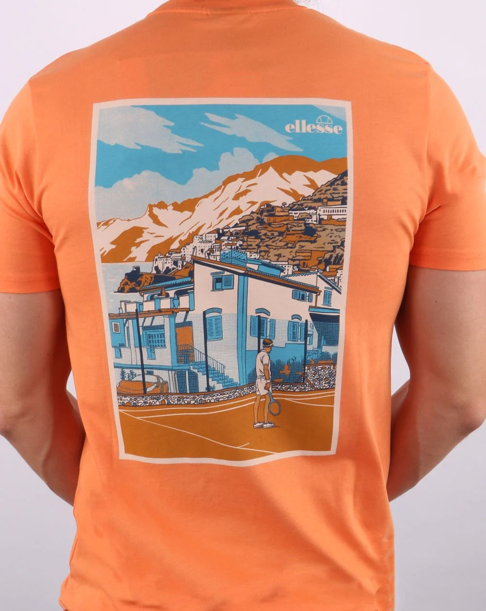 Ellesse Padermo T Shirt Orange - Image 3